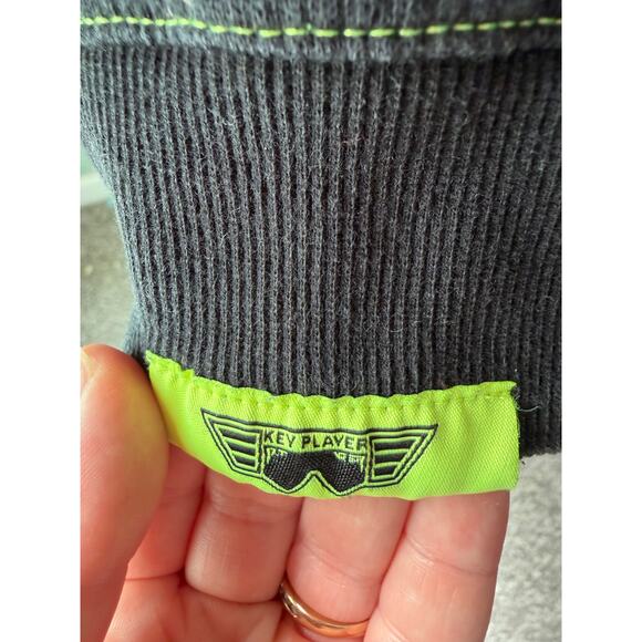 Pit Viper Key Player Splatter Crewneck Pullover Neon Green Logo Sweatshirt - Picture 3 of 6